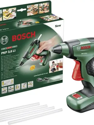 Víkendová Akce Bosch Home and Garden PKP 3,6 LI aku tavná lepicí pistole, Ø 7 mm, 3.6 V, 1 ks, 0603264600