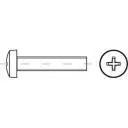 Vysoce Kvalitní TOOLCRAFT 145885 čočkový šroub M2 8 mm křížová drážka Philips DIN 7985 ocel galvanizováno zinkem 200 ks
