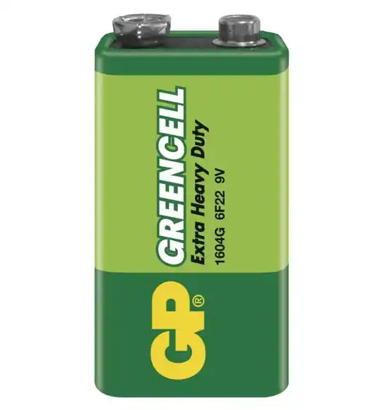 9V Zinkochloridová baterie GP Greencell 6F22 (9V) Jen Po Omezenou Doba