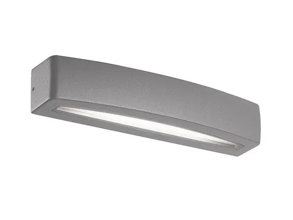 Jen Po Omezenou Doba BLOCO nástěnné LED svítidlo, 10W, IP54, stříbrná