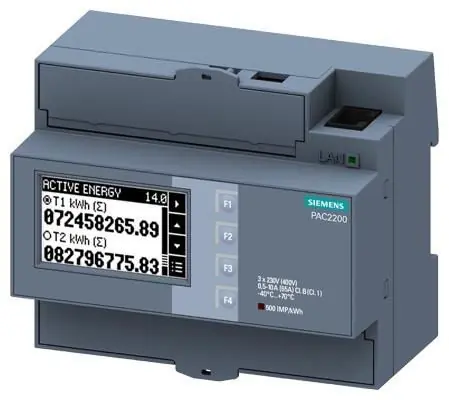 SENTRON měřicí přístroj 7KM PAC2200, 3fáz., 65 A, montážní lišta TH35, Modbus... Levný