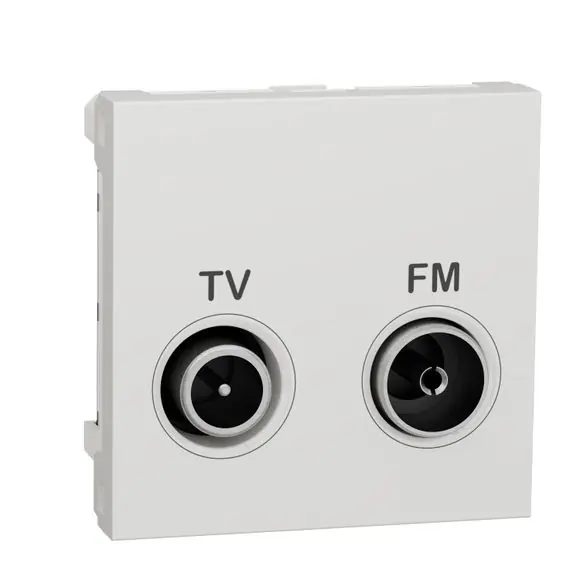 Zásuvka TV/R indiv., 11dB, 2M, Bílá Akce