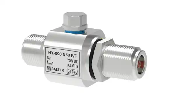 HX-090 N50 F/F svodič bleskových proudů pro koaxiální vedení (anténní napáječe), instalace na vstupu do budovy, do 70V DC, N 50 ohmů, mezní frekvence 3,8 GHz Nízká Cena