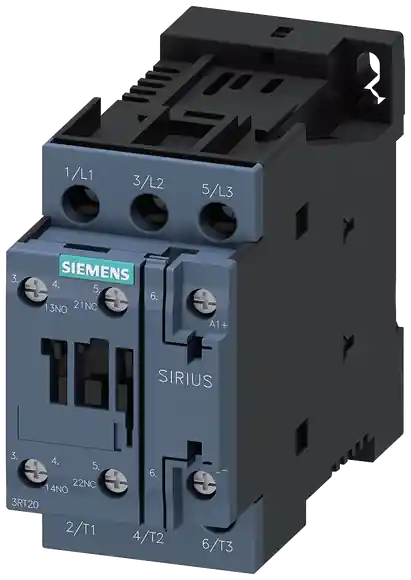 stykač, AC-3e, 12A/5,5 kW/400V, 3pólový, DC 24V, 1 NO + 1 NC, šroubová svorka Aktuální