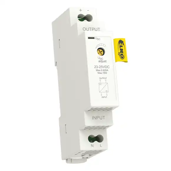 PS- 15-24 _PS1M-15/24V stab.nap.zdroj 230V/24VDC/15W/0,625A_ 1MOD DIN Odeslání Ihned