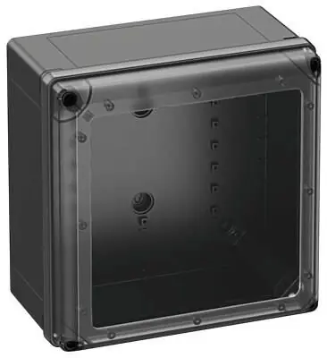 Výprodej GEOS-L 3030-18-to/sw BLACK,průhl.víko, IP67/68/69 š300*v300*h180