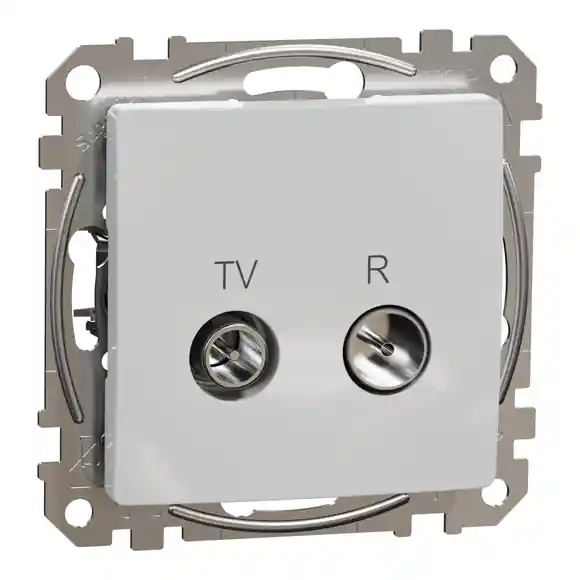 Tovární Cena Sedna D/E - TV R zásuvka průběžná 7dB, Aluminium