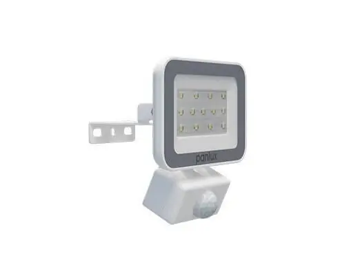LED reflektor VANA s pohybovým senzorem 1x10W SMD 1000lm/4000K/IP65 PANLUX EVO vč.PIR bílá Vysoce Kvalitní