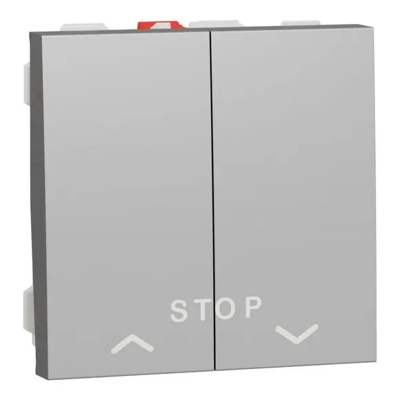 Žaluziový tlač. ovl. 10A, 2M, Aluminium Nejlepší Cena