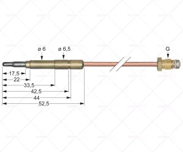 termočlánek M9x1 L 500mm zásuvka Ø6.0 (6,5) mm Cenový Hit