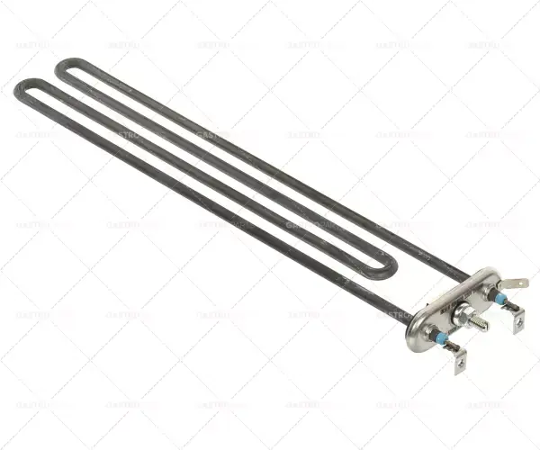 Cenově Výhodný topné těleso 2900W 230 HK 1 příruba 70x26mm L 272mm B 51mm trubka o 6,3 mm připojení M4 topnou spirálou
