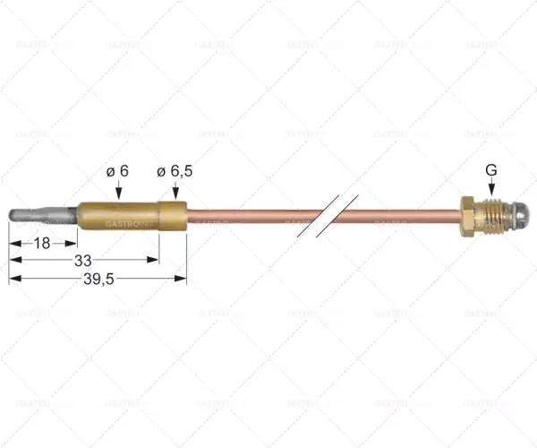 Top Prodej Termoelektrické články M10x1 L 450 mm zásuvka Ø6,0mm
