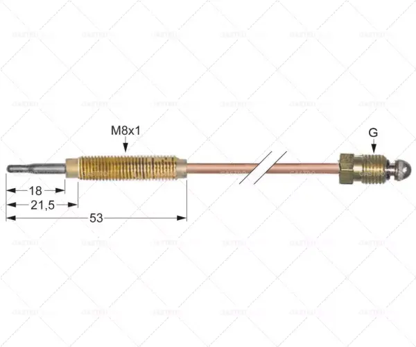 Termoelektrické články M8x1 L 450 mm M8x1 Cenová Bomba