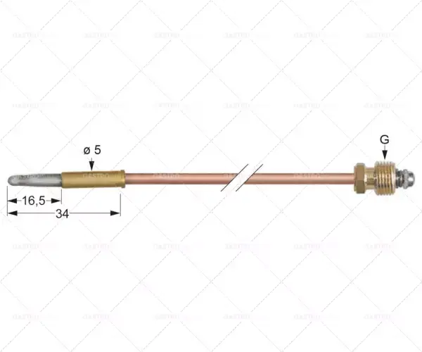 termočlánek m8x1 délka 1500mm připojení k hořáku průměr 5mm Must-Have