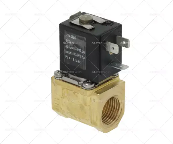 Elektromagnetický ventil 2-cestné 230 VAC 1/2 "L 41 mm DN 10 mm zásuvka kompaktní -10 až + 90 ° C SIRAI Nakupujte Hned