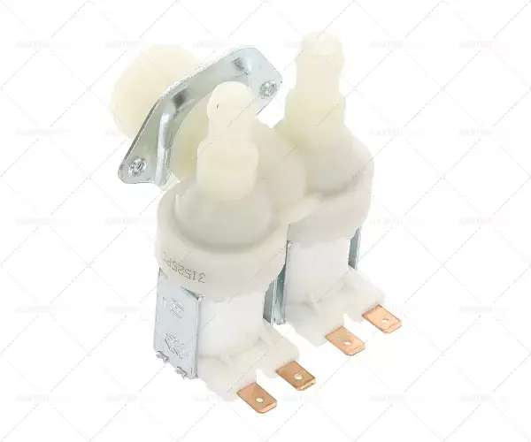 Dvojitý elektromagnetický ventil zahnuté 230V přívod 3/4" výstup 11,5mm Časově Omezené