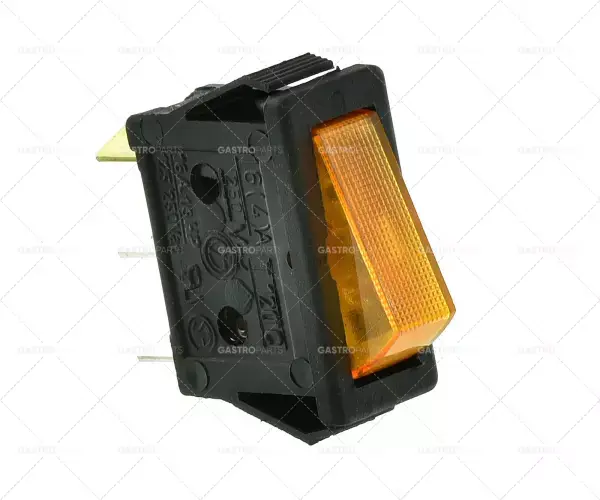 Kolébkový rozměr 30x11mm oranžové 1Z / lampa 250V 16A 0-I Top Prodej