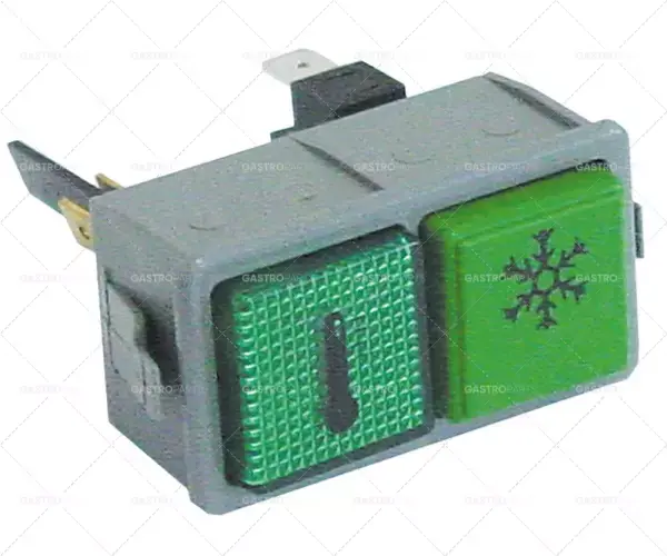 kombinace spínačů s momentovým ovládáním montážní rozměry 28,5x52,6 mm zelená Hit Sezóny