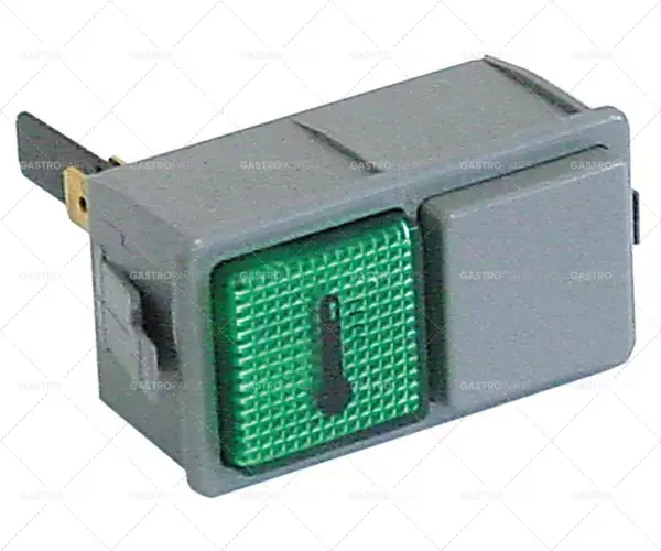 Dokud Zásoby Vydrží montážní rozměry kontrolního světla 28,5x52,6mm 230V zelené připojení vnější faston 6,3mm