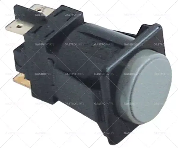 Nejlepší Volba momentové tlačítko rozměr 28,5x28,5mm 250V 16A 2no. vnější připojení 6,3mm kulaté šedé