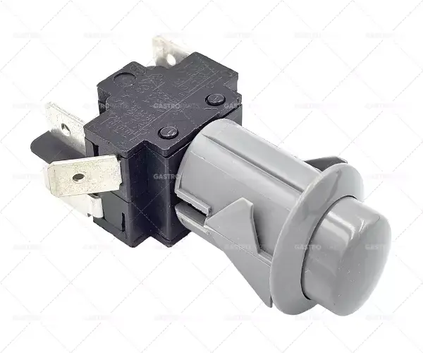 Aktuální momentové tlačítko rozměr 20,6x16,4mm 250V 16A 2co samec 6,3mm oválná šedá