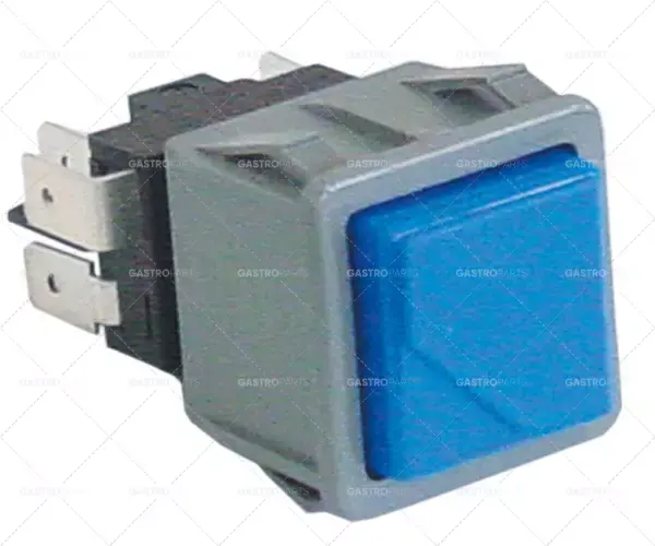 Expresní Doručení rozměry tlačítka 28,5x28,5mm 250V 16A 2co připojené pánské 6,3mm čtvercové modré