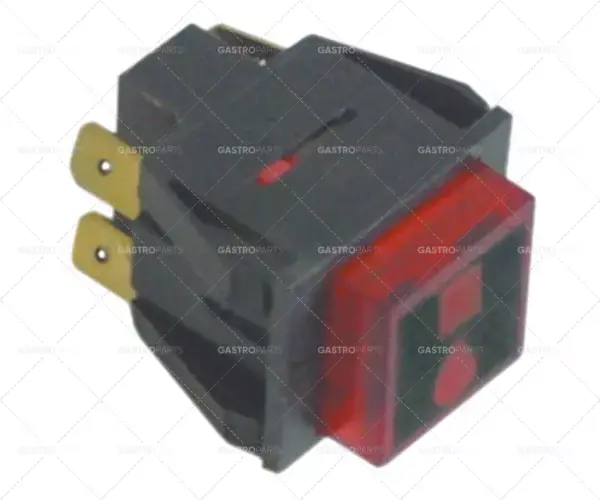 momentové tlačítko, montážní rozměr 27,2x22,2mm 250V 16A Sleva