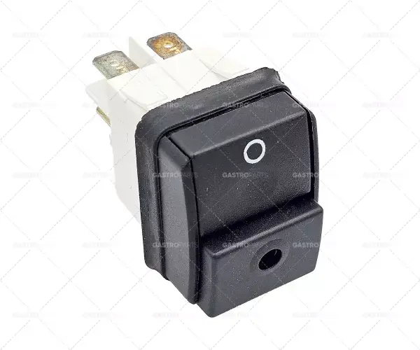 Časově Omezené Tlačítko rozměr 30x22mm černá 2NO 250V 16A osvětlené spojovací plochý konektor 6,3 mm