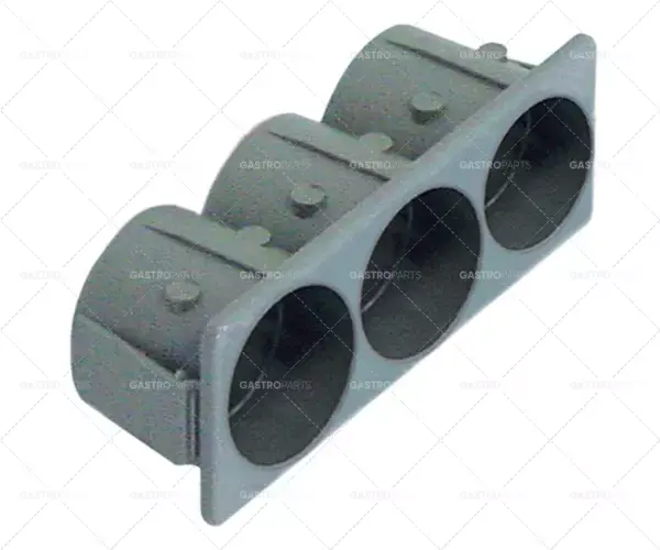 Ověřený montážní rozměry držáku prvků 28,5x77,5 mm šedý trojnásobný držák prvků