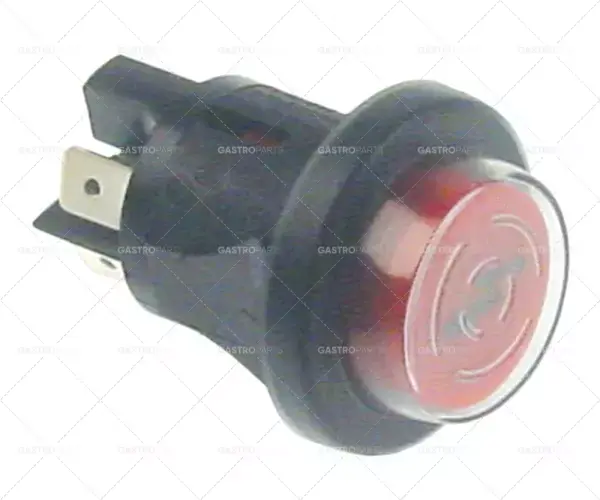 Jen Po Omezenou Doba momentový spínač montáž ø 25mm červená 1NO 250V 16A s krytem zapalování