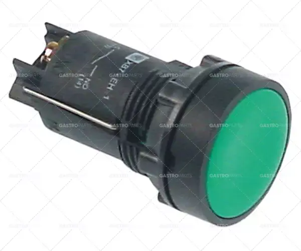tlačítkový spínač, montážní ø 22,3mm zelený 1NO 250V 10A připojovací šroub teplota okolí max. 85°C Výhodná Nabídka