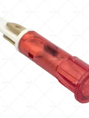 Signální světlo o 10 mm červená připojení 400V s plochou konektor 6,3 mm jednotka 1 ks Novinka