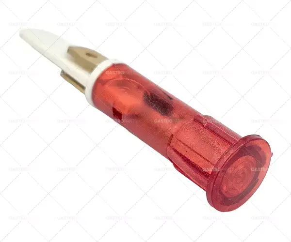 Signální světlo o 10 mm červená připojení 400V s plochou konektor 6,3 mm jednotka 1 ks Novinka