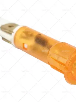 Sleva Signální světlo o 10 mm žlutá připojení 400V s plochou konektor 6,3 mm jednotka 1 ks