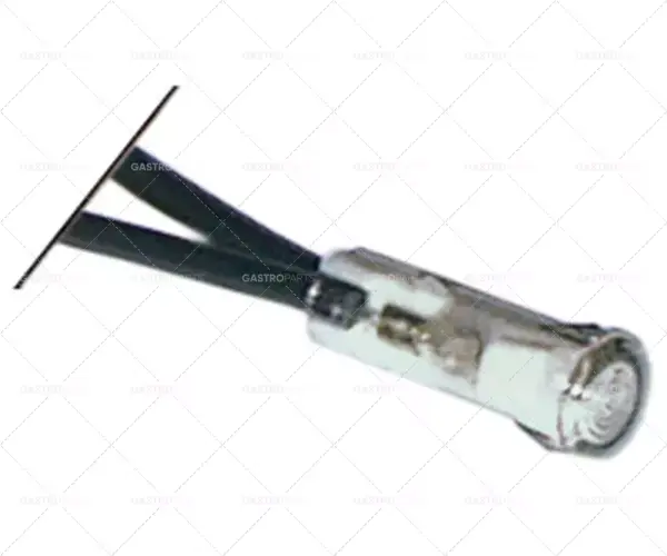Značkový světelný indikátor ø 6 mm 230V čirý délka kabelu 400 mm