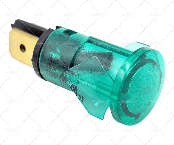 Dokud Zásoby Vydrží signálka o 12mm zelená 230V připojení plochý konektor 6,3mm temp.Best. 120 ° C