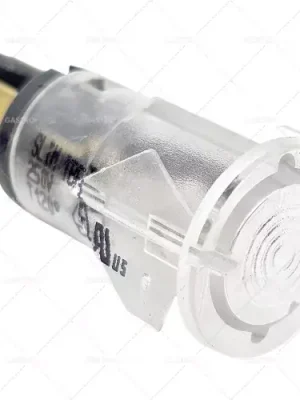 kontrolka ø 12 mm čirá 230V připojení vnější faston 6,3 mm odolná proti tep. 120°C Jen Po Omezenou Doba