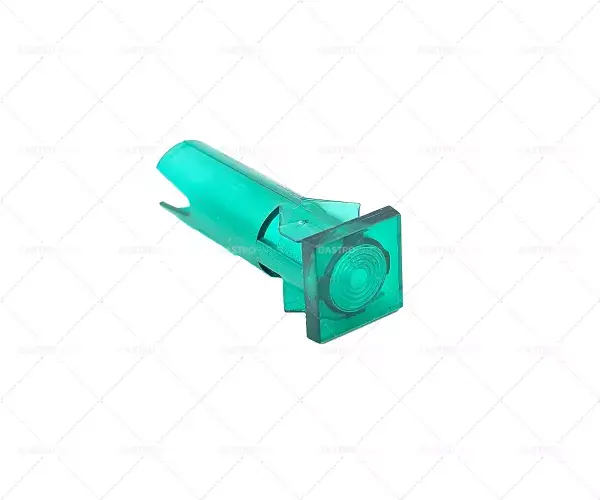 Signální světlo zásuvka Dimension Ø10mm zelený čtverec Oblíbený