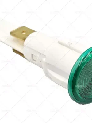 Nakupujte Hned signálka o 14mm zelená 230V Připojení Plochý konektor 6,3mm 120°C