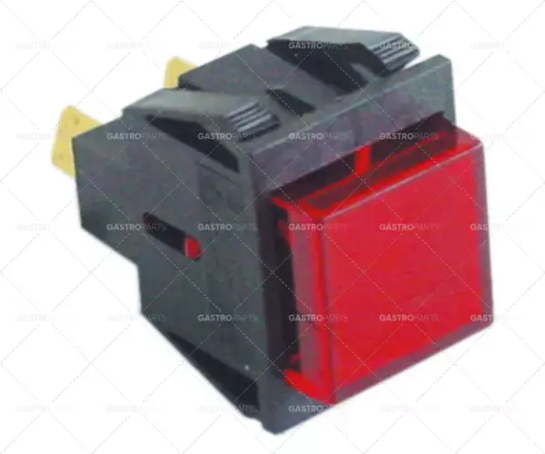 Signal Dimension lampa 27,2x22,2mm 230 červený Spojení plochý konektor 6,3 mm Temp.Best. 125 ° C Horká Nabídka