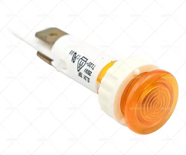 Akční Nabídka signálka o 10mm 230 žlutá Připojení plochou zástrčkou 6,3 mm