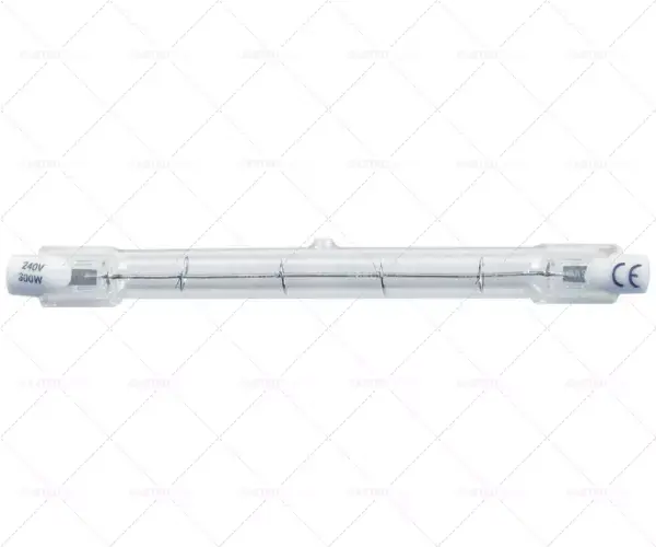 patice halogenové žárovky R7s L 117,6mm 230V 300W IMPORT bez pláště CE Cenový Hit