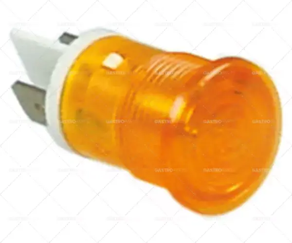 světelný indikátor ø 16mm 400V žlutá přípojka vnější faston 6,3mm Akční Cena