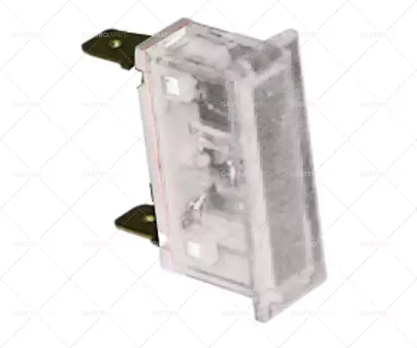 Top Prodej kontrolka, montážní rozměry 33x10mm 24V bílá
