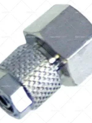 šroubení přímé na hadici ø 4/6 mm závit 1/4" poniklovaná mosaz množství 1 ks Víkendová Akce
