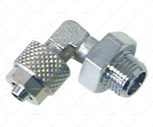 šroubení úhlové na hadici ø 4/6mm závit 1/4" poniklovaná mosaz množství 1 ks Ověřený