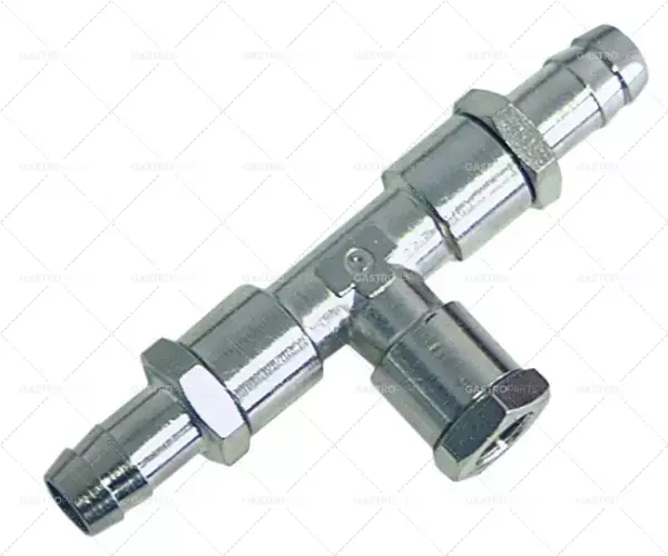 Autentický T-kus třícestná přípojka 1/8" hadice ø 12-12 mm
