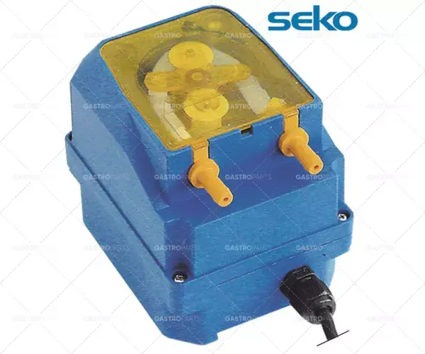 dávkovací čerpadlo SEKO regulace otáček 0,5-1l/h 230 VAC oplachovací hadice ø 6mm hadice typ C hadice Sekobril Cenová Bomba