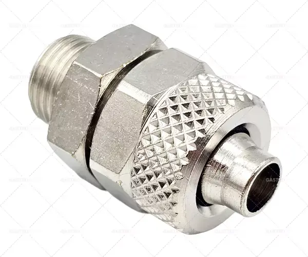 Vybíhání rovná trubka o 6/8 mm závit 1/8 "z poniklované mosazi Unit 1 kus Vysoce Kvalitní