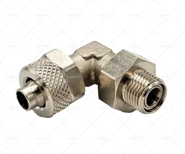 Nakupujte Hned Tvarovka úhlový hadice o 6/8 mm závit 1/8 "z poniklované mosazi Unit 1 kus
